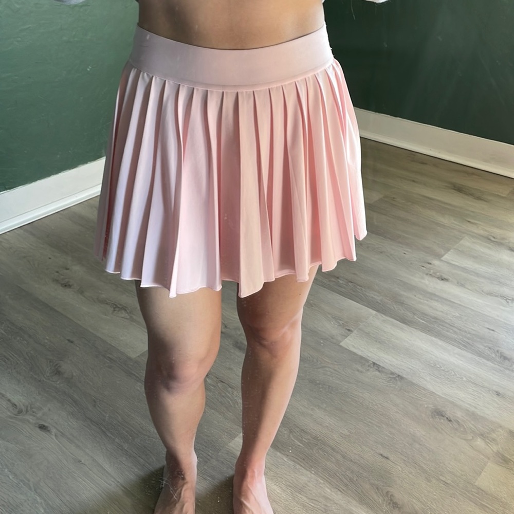 Light pink aritzia tennis skort